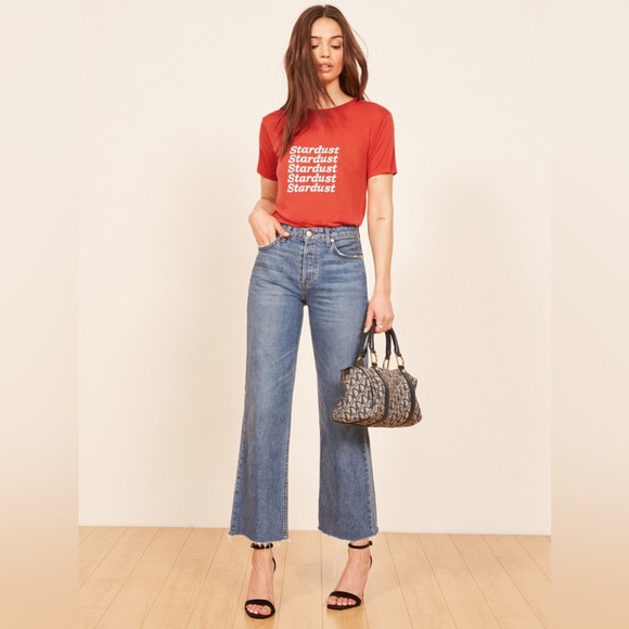 Reformation | Joplin Relaxed Tee in Stardust - Picture 6 of 9